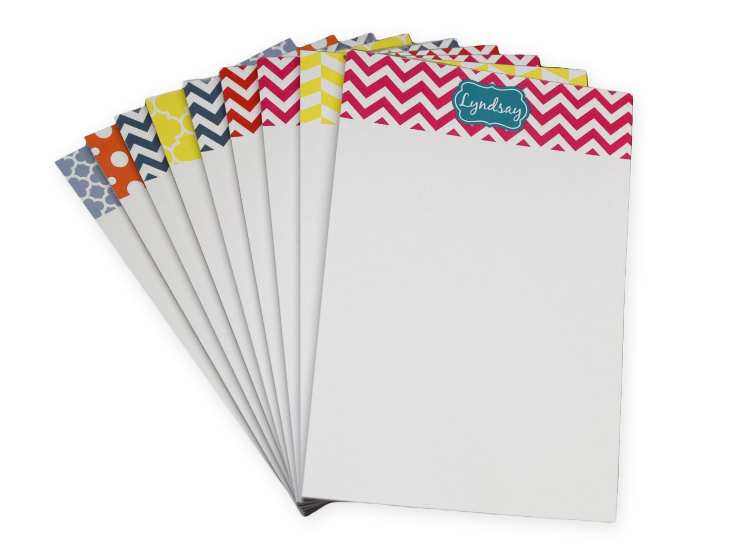 Personalized Personalized Notepad Monogram Notepad 5x7