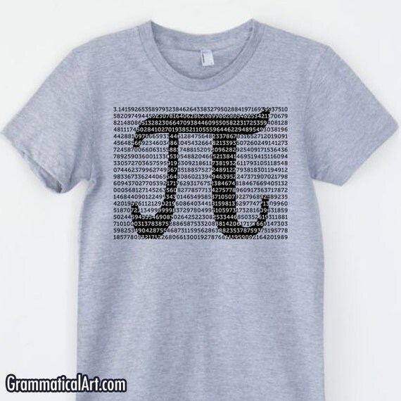 Women's Math Shirt Pi Day Pi Shirt Math Shirt by GrammaticalArt
