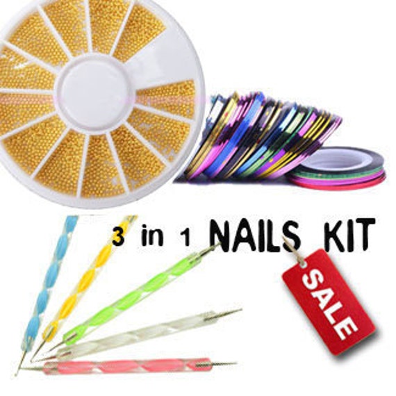 DIY Nails Art Kit Tools Supplies for Nails Tips Decoration