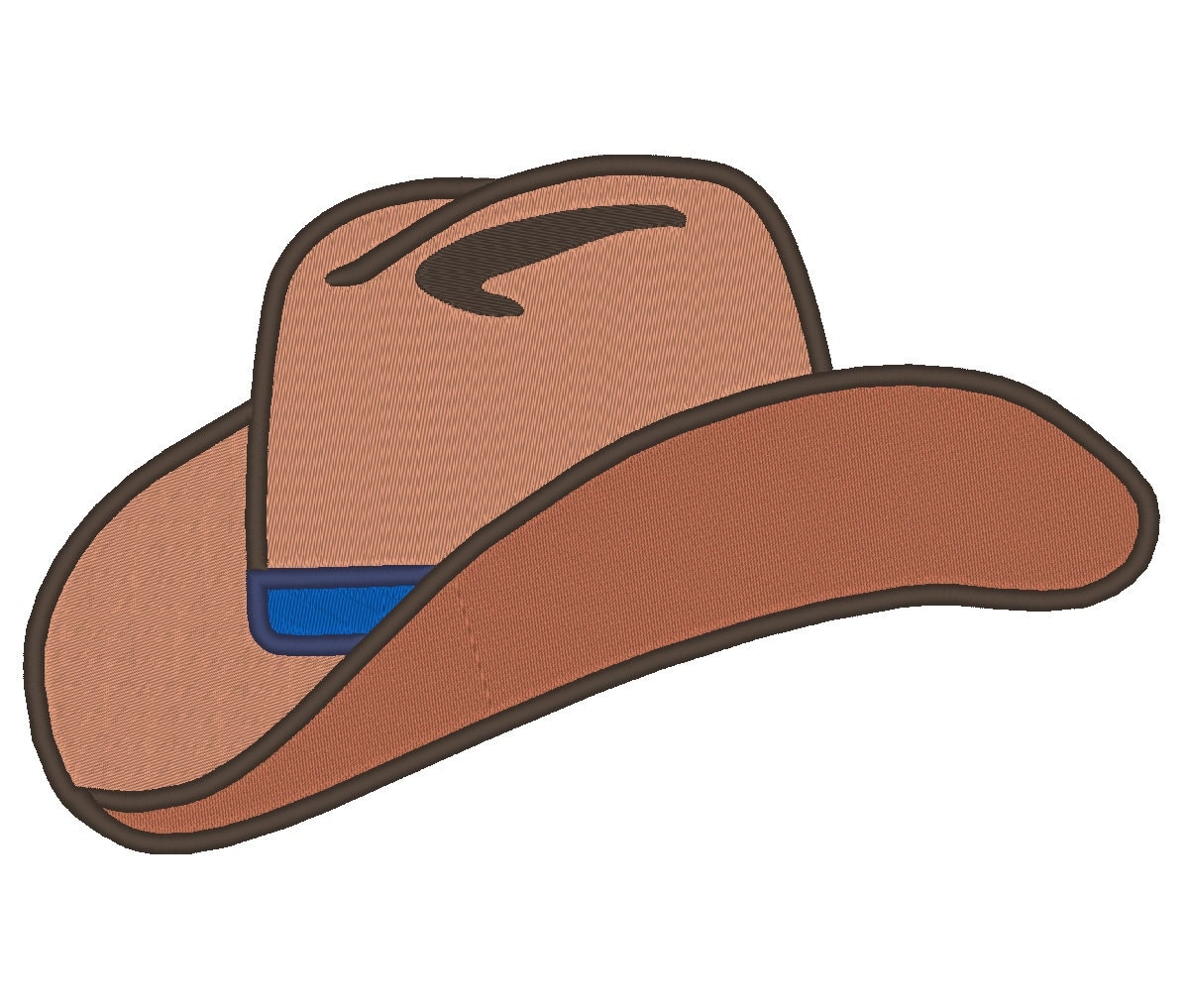 Cowboy Hat Embroidery Machine Design