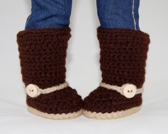 PDF CROCHET PATTERN Mini Sweater Boots for American Girl
