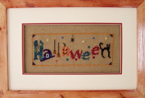 Counted Cross Stitch Halloween Haunted House Pattern And Counted Cross Stitch Halloween Haunted House Pattern And