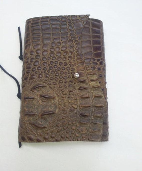 Croco Pattern Leather Journal