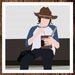 Carl Eats Pudding The Walking Dead Giclee Print by TheLassoedMoon