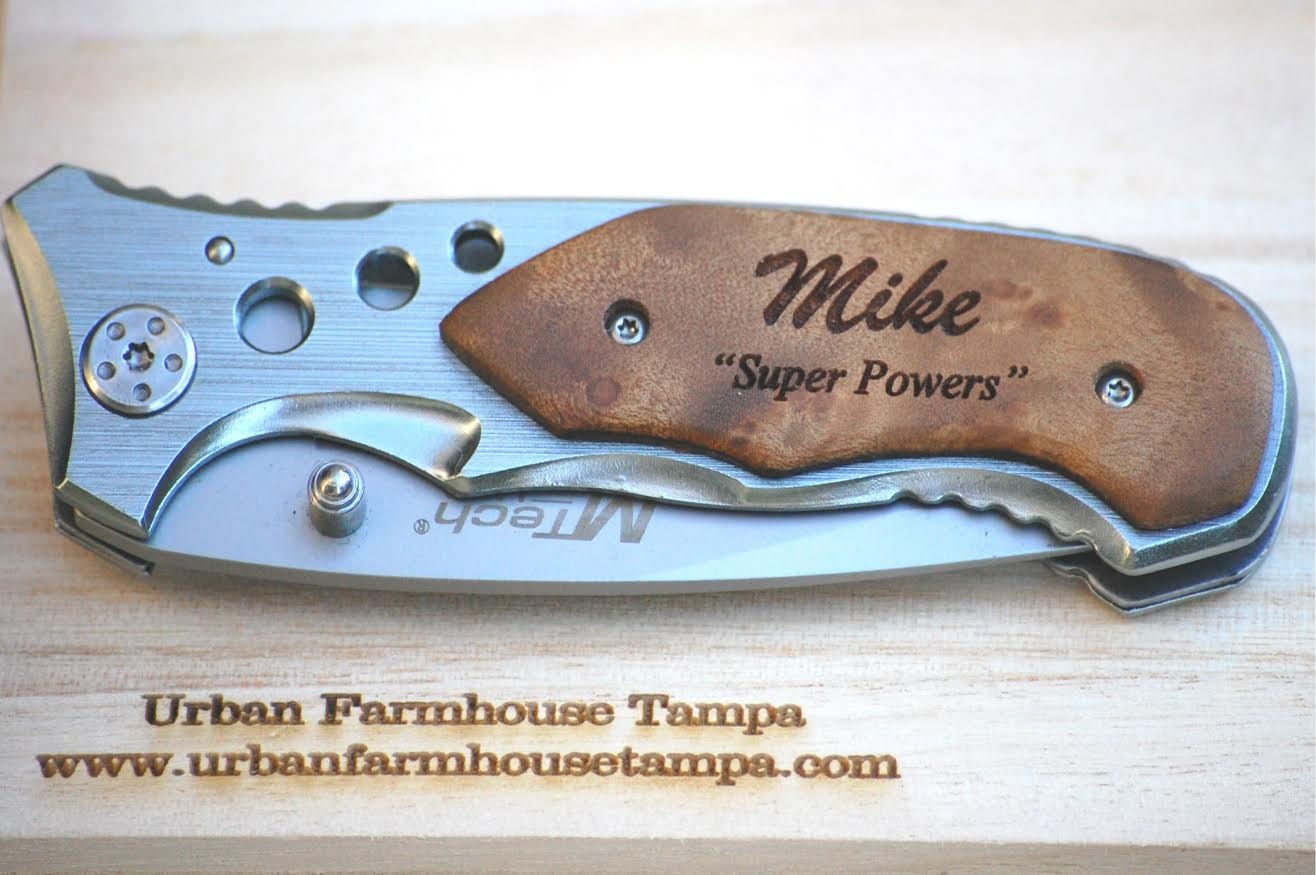 Gifts for Men 2 Custom Pocket Knives Personalized Best Man