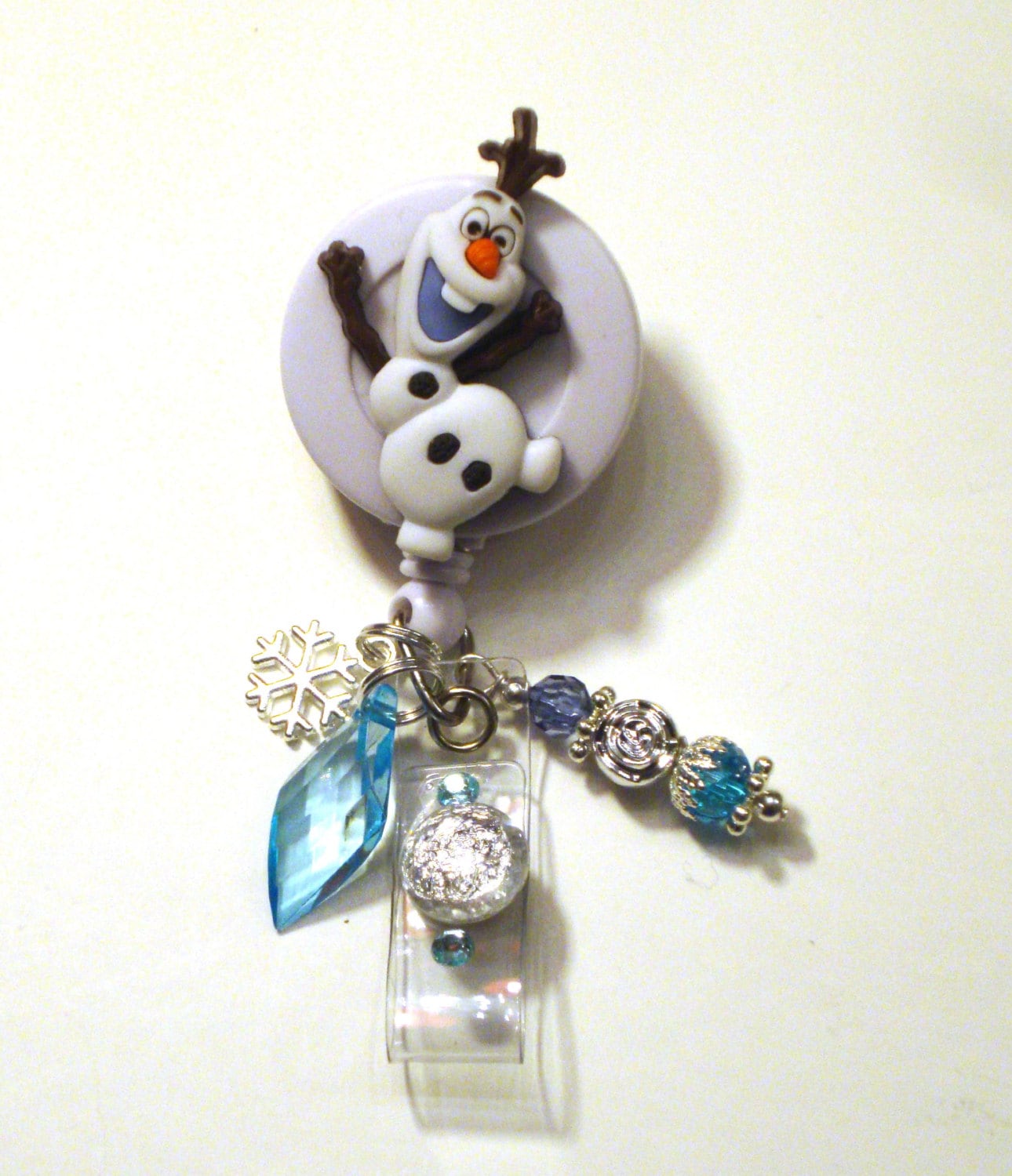 Olaf Frozen Disney Retractable Reel ID Badge Holder by