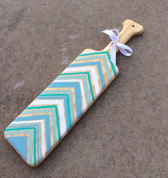 Cute Aztec Wood Grain Hand Painted Sorority Paddle