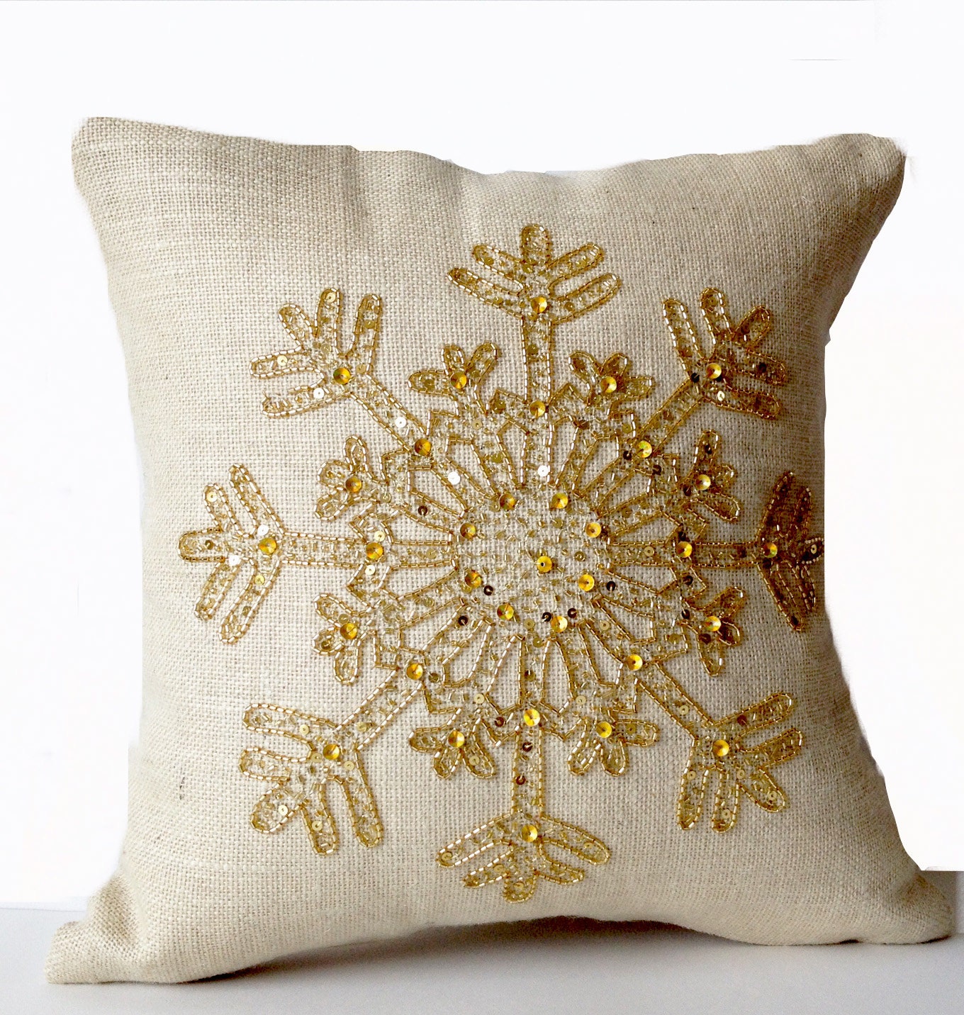 pillow cover 12x20 Ivory Cream Snowflake Pillow Cover Burlap Pillow Throw pillow cover 12x20 Ivory Cream Snowflake Pillow Cover Burlap Pillow Throw