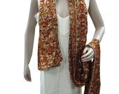 Free Shipping  Antique Hand Embroidered Phulkari Meditation Chakra Shawl Hippie Boho Fashion Stole