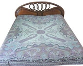 Bed Cover Bedding Throw King size Pashmina Bedspread Jamavar Blanket Throw