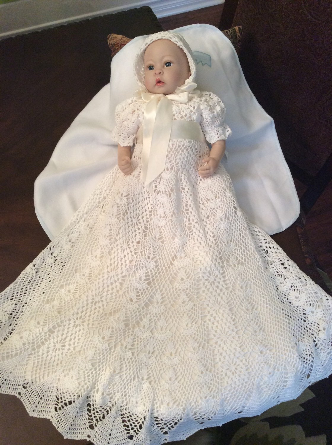 pattern maker dress Christening gown EmporiumHouse crochet by style Vintage Heirloom