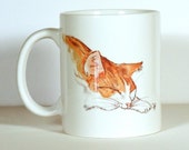 Cat Mug - Orange and White Cat Mug - Cat Gift