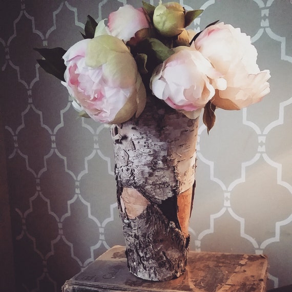 Birch Vase Wedding Vase Flower Vase Wedding by TheSeptemberTree