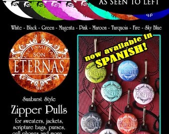 Zipper Pulls - Las Familias Son Eternas -Español LDS Gifts - 2014 Primary Theme Families Are Forever or Missionary Gift