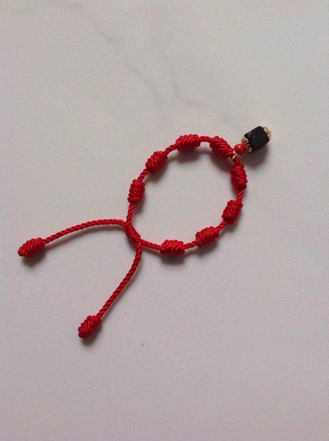 Red Bracelet For Baby Adjustable Protection With Azabache.