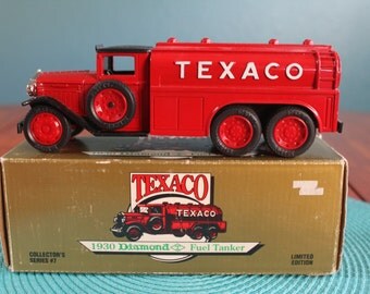 Items similar to Three Vintage Texaco Collectible Banks Die Cast Cars ...