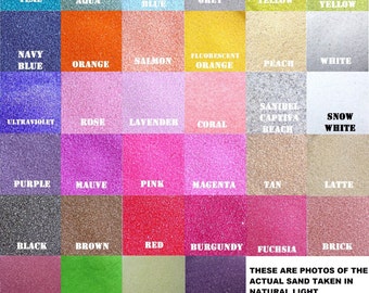1/2 lb Bags Unity Sand "150+ Colors Available" Unity Ceremony ~ Wedding Sand Ceremony ~ Decorations ~ Colored Sand ~ Natural & Eco Friendly