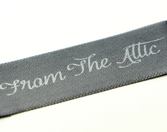 250 Printed Satin Labels, Woven Satin Tags, Printing Tags, Printed Clothing Labels, Sew on Labels, Label Clothing, Clothes Tags, Woven Tags