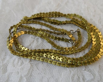 Raw brass serpentine chain lengths,4mm,8.5",4pcs-CHN14