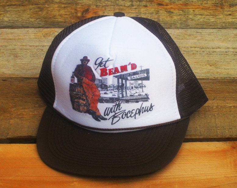 Vintage Get Beam’d with Bocephus Jim Beam Hank Willams Jr Mesh Snapback ...