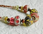 Pink Boho Wedding necklace Pink Lampwork necklace Pink Glass Statement necklace Faux Opal Citrine Boho Bride Pink Wedding glass bead jewelry Pink Boho Wedding necklace Pink Lampwork necklace Pink Glass Statement necklace Faux Opal Citrine Boho Bride Pink Wedding glass bead jewelry