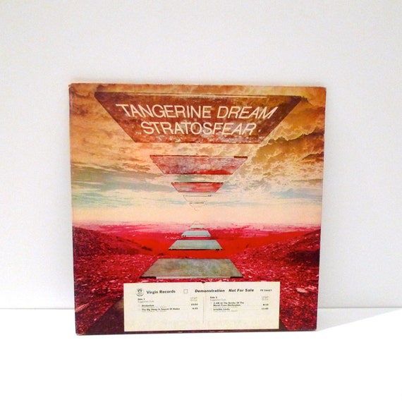 Tangerine Dream Band Vintage Vinyl Record Album Stratosfear