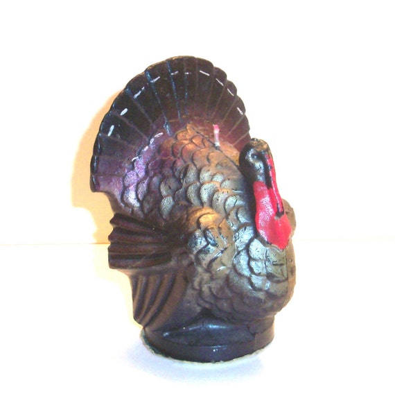 Vintage Gurley Turkey Wax Candle by theantiquechasers on Etsy