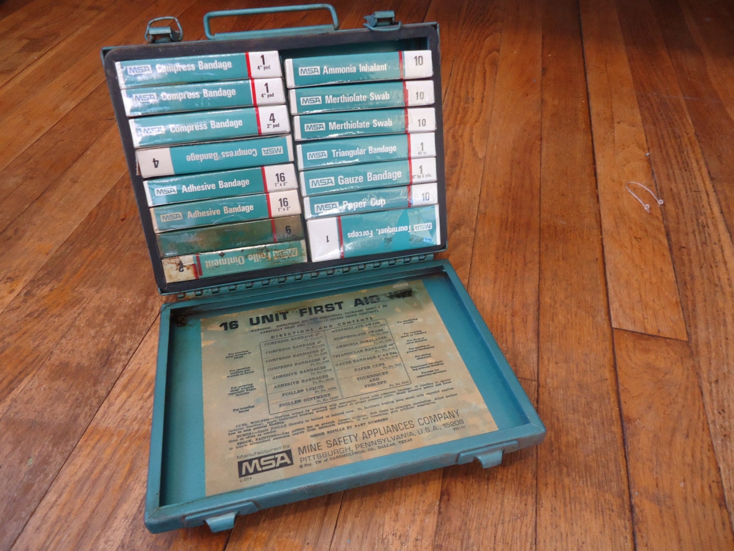 Vintage Mine Safety Appliances Company Vintage First Aid Kit