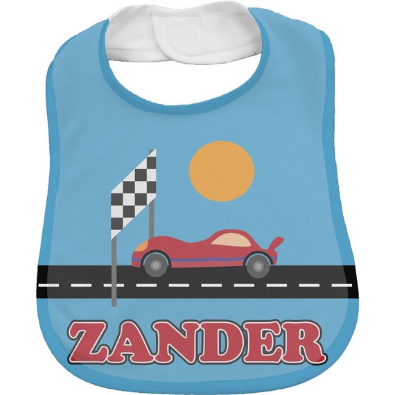Race Car Personalized Bib by on Etsy