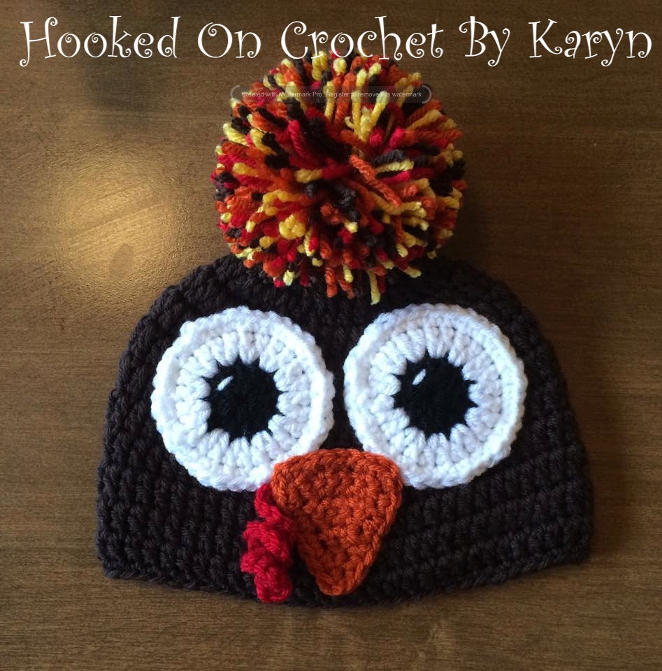 Download Crochet Thanksgiving Turkey Hat