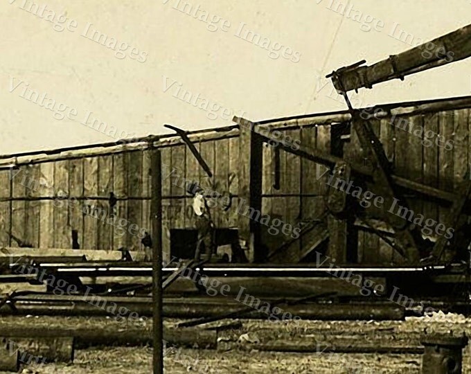 old oil well Photo drill drilling rig derrick gushing oil field sepia tone photo wall home decor Texas oil gusher Photo Vintage Photograph