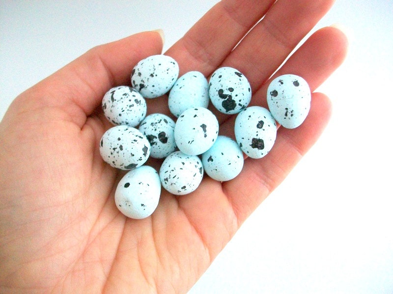 Blue Speckled Eggs Speckled Eggs Decorative Bird Eggs