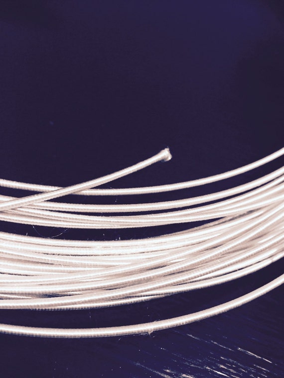 3 yards white millinery hat wire 18 gauge
