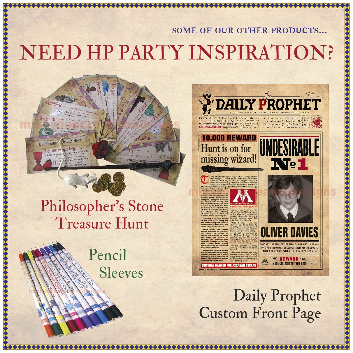 Sorting Hat Game Party Pack by MishyDee on Etsy