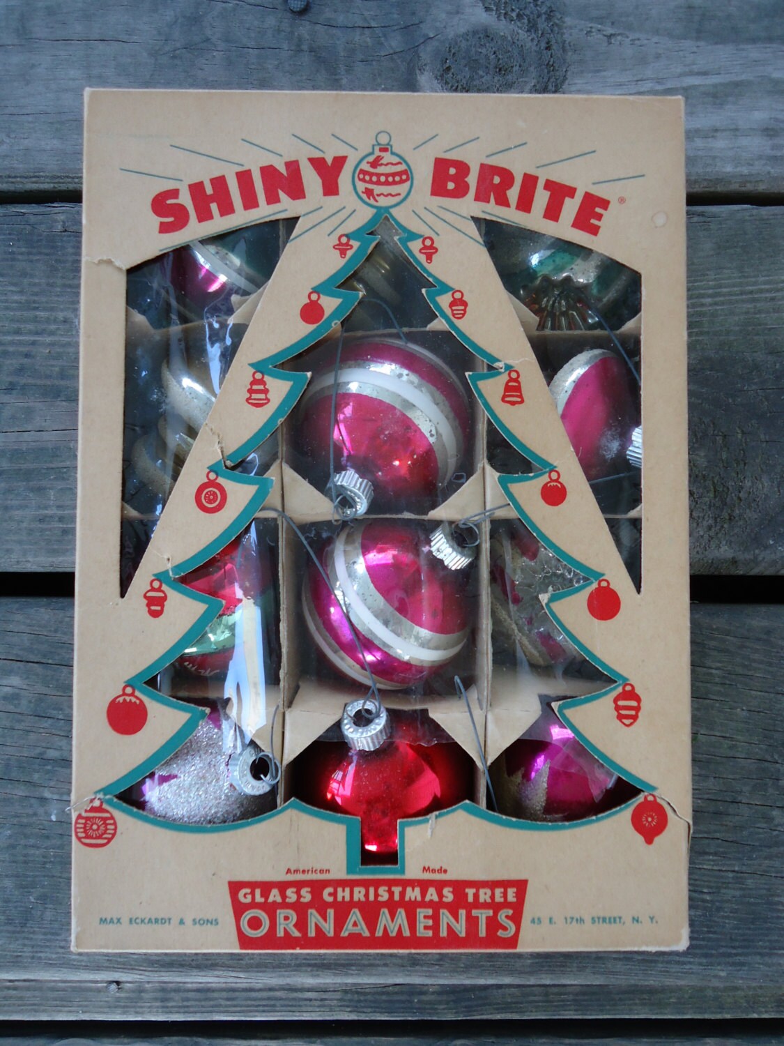 shiny brite glass christmas tree ornaments by catsandclover shiny brite glass christmas tree ornaments by catsandclover