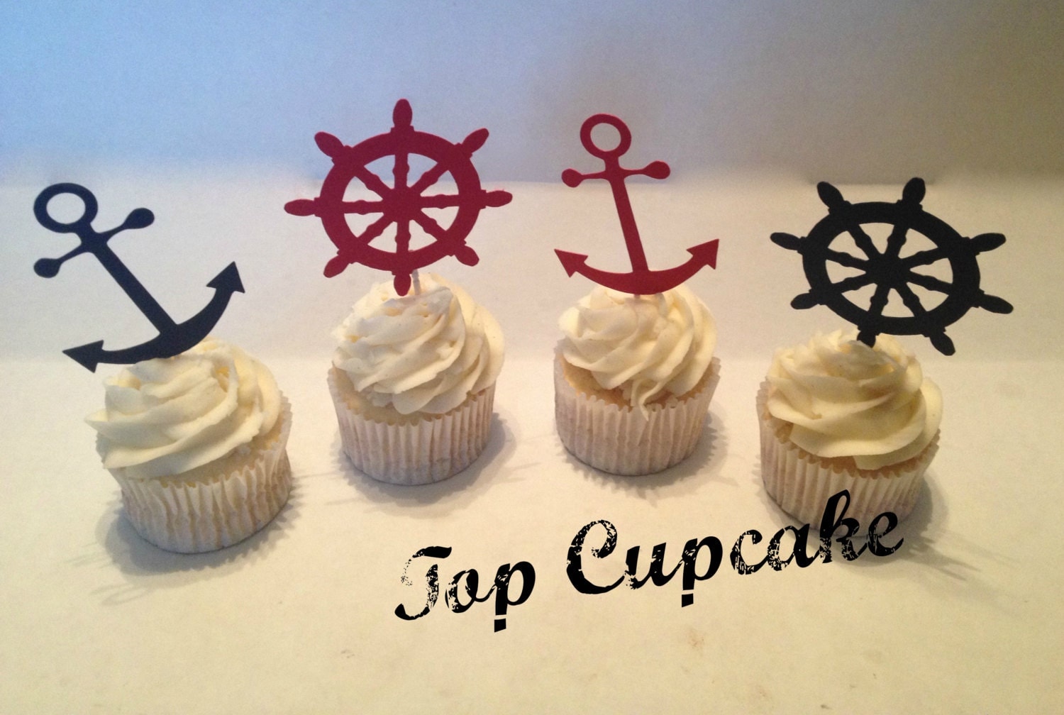 Nautical Themed Cupcake Toppers