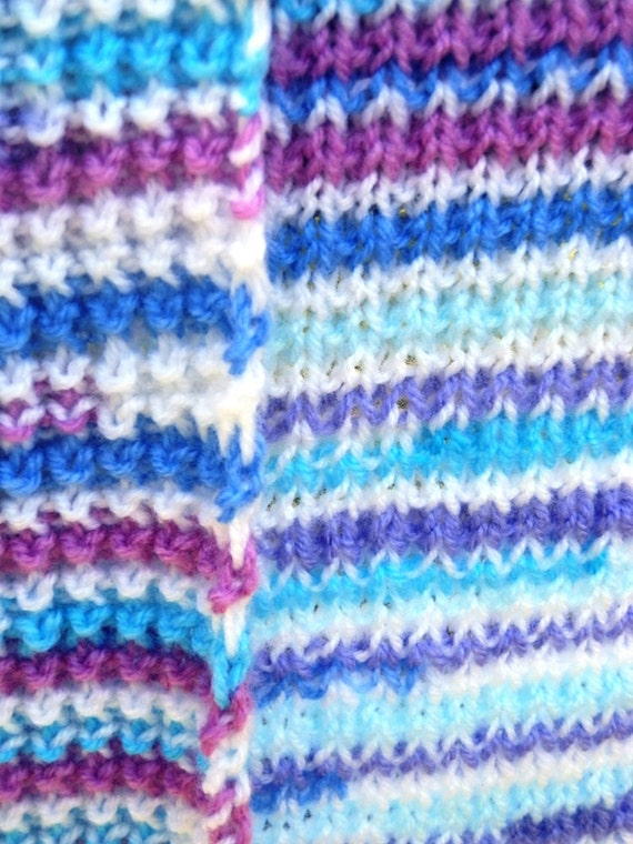 Knitting Pattern Reversible Blanket Digital Pattern Instant