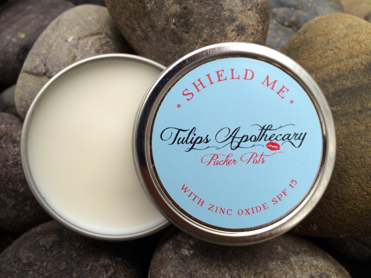 SHIELD ME Lip Balm Zinc Oxide SPF 15 Pucker by TulipsApothecary
