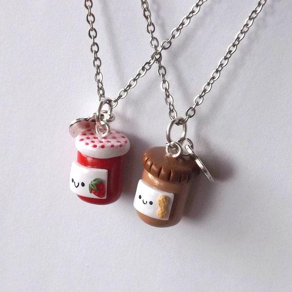 Peanut Butter and Jelly Best Friend by PitterPatterPolymer on Etsy