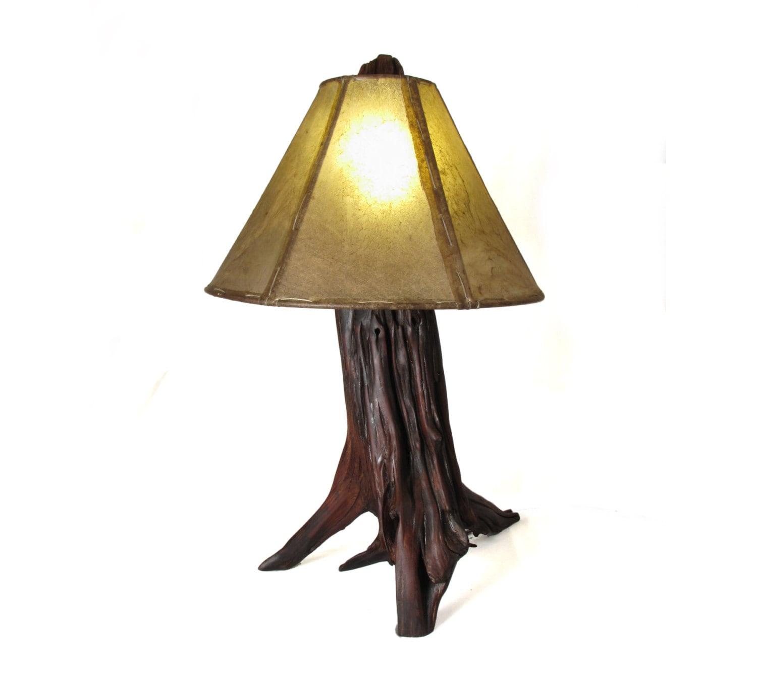 Upcycled Cedar Driftwood Root Lamp Rustic by MissouriNatureArt
