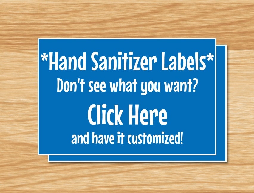 custom hand sanitizer labels