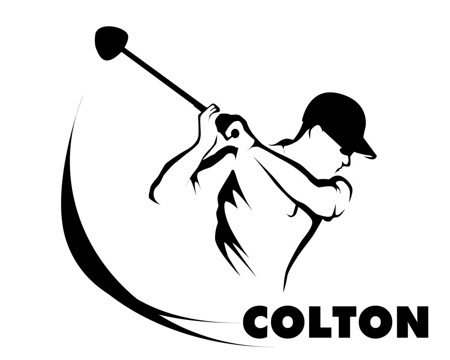 Personalized Golf Decal With Name Custom Sticker for Golf