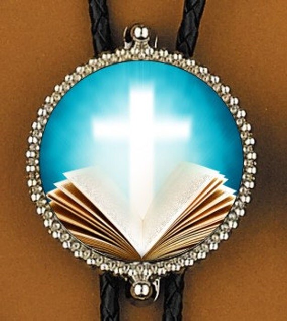 The Bible Jesus Religious Bolo Tie Ties With by oldwestgallery