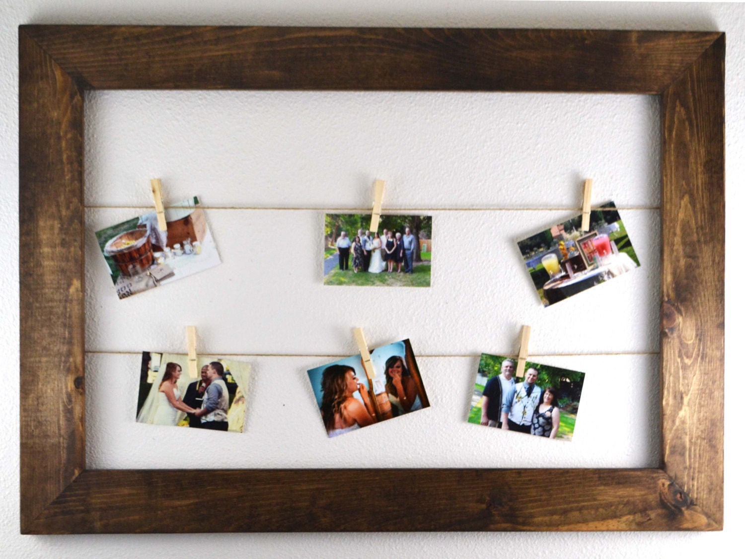 Rustic Clothesline Picture Frame Gift for Her Coworker Mom