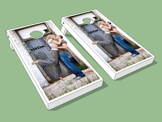 Full Color Engagement Photo Wedding Cornhole Boards - Customized Wedding Cornhole Boards for Your Special Day! Wedding Cornhole Bag toss