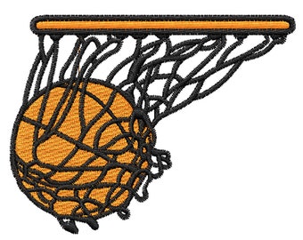 Basketball Embroidery Design