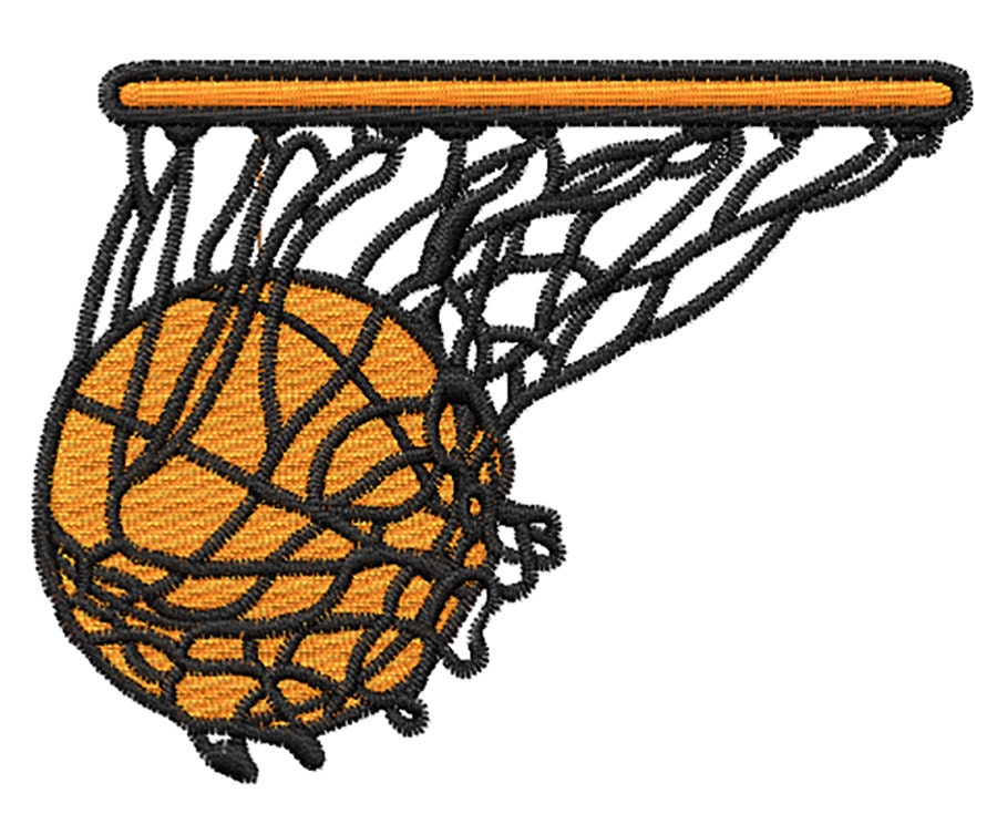 Basketball Embroidery Design