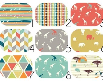 Organic CRIB BEDDING Serengeti Collection - Stokke, Fitted Crib Sheet, Packn'Play, Bassinet, Mini Crib, Changing Cover, Boppy Pillow Cover