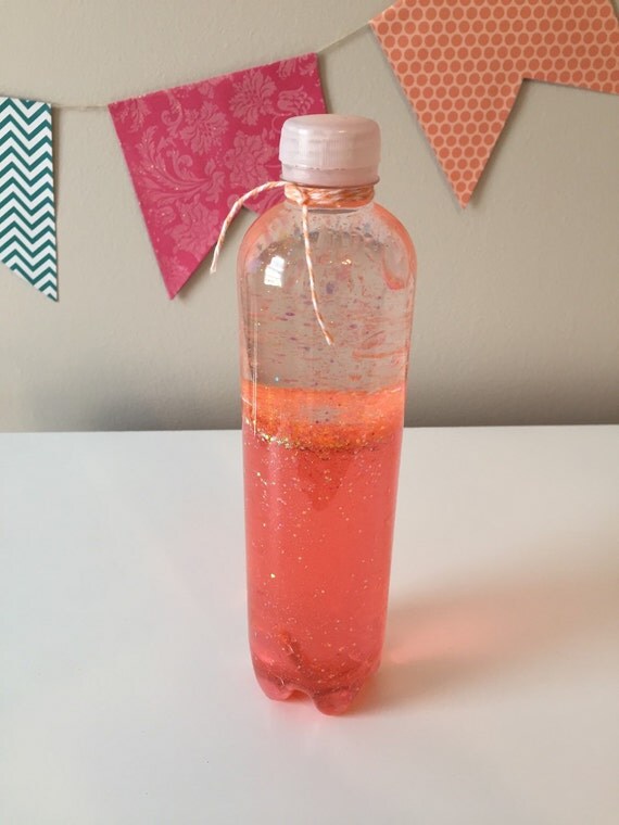 FREE SHIP Lava Calm Down Quiet Sensory Bottle by CharmingBrooklyn