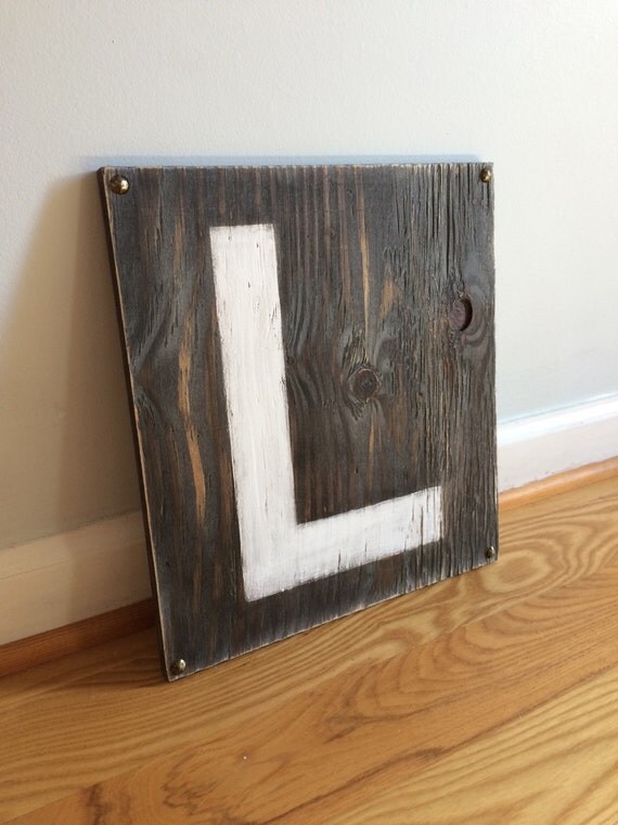 1 LARGE WOOD LETTER Sign Custom 13 Letter Wood by KellyAvenue